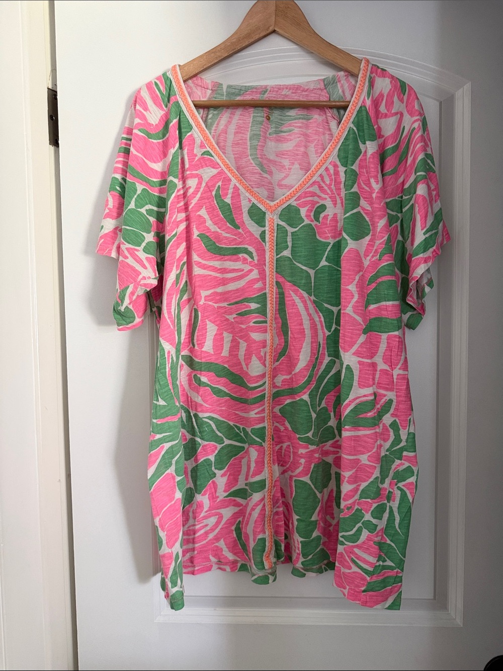 Lilly Pulitzer V-Neck Women's Cover Up Dress Top Summer Vacation Party Pool